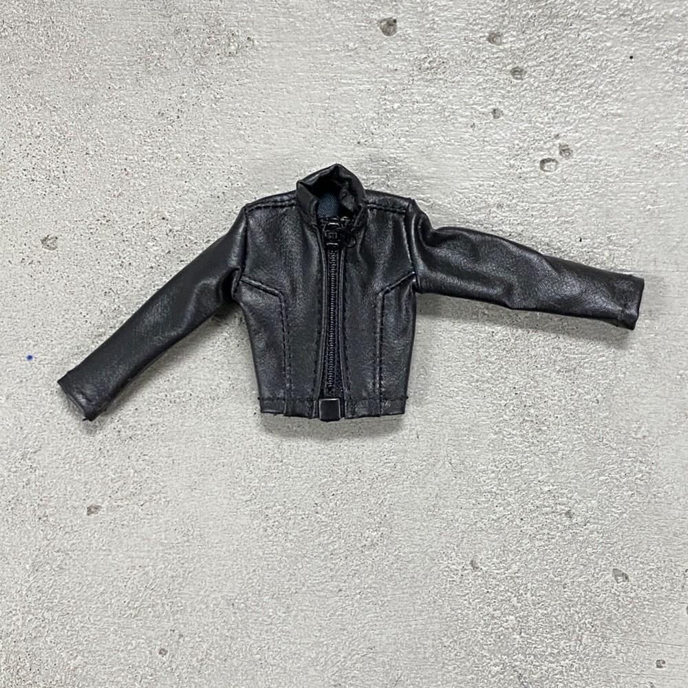 PB-ZPJK-FEM: 1/12 faux leather zipper jacket for 6″ female action figure