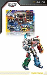 TOBOT ATHLON MAGMA 6 SIX Integration Transforming Robot Cars Vehicles Young Toy