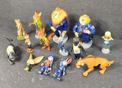 LARGE LOT OF 14 DISNEY ZOOTOPIA MOVIE PVC MIXED ACTION FIGURE TOYS