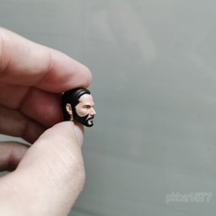 Painted 1/18 Killer God Keanu Male Man w beard Head Sculpt For 3.75″ Figure