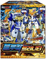 Metal Cardbot S Season2 BLUE COP TRINITY + GLOBER Set Transformer Robot Toy 2024