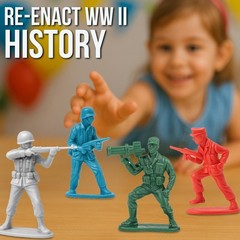 Liberty Imports Army Men Toy Soldiers Playset Bucket – WWII Action Figures w…