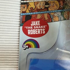2026 WWE Mattel Superstar LJN Jake The Snake Robert’s Retro Blue Card Figure