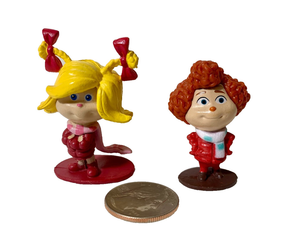 2018 The Grinch Who Stole Christmas Movie Mini Figures Cindylou Who and Groopert