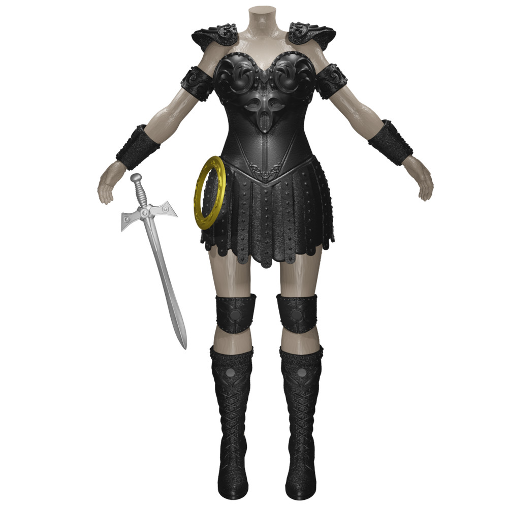 1/12 Scale Action Figure Kit: Princess Warrior (Inspired by Xena)