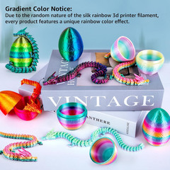 3D Printed Dragon Eggs Fidget Toys with Dragon, 4 Pack, Kids Adults, Fantasy