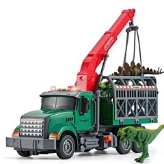 LerBao Large Dinosaur Transport Truck Toys for 3 4 5 6 7 8 Year Large, Color