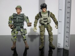 Lanard The Corps 4” Military Army Action Figures Vintage Lot of 2