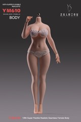 YM610 1/6 Female Body Large Breast Plump Girl 12″ Action Figure Hands Foot Toys