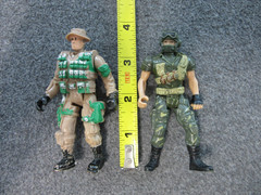 Lot of 10 Army Soldier Tank Chap Mei Beige Green Military Action Figues