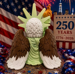 American Eagle Statue of Liberty Figurine America 250th Anniversary