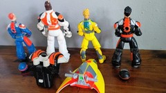 Hasbro 2005 Action Man ATOM Alpha Teens On Machines Lot 4 Figures w/ Accessories