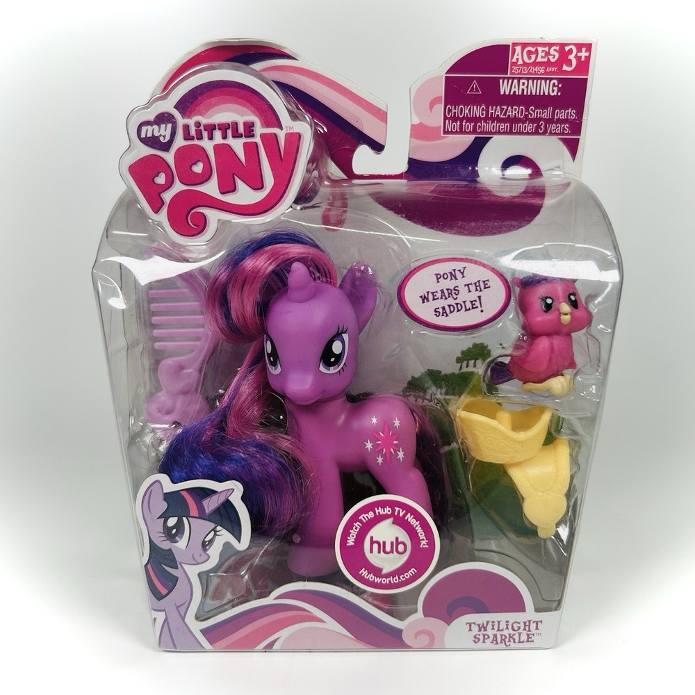 NEW Hasbro MY LITTLE PONY 2010 TWILIGHT SPARKLE G4 Saddle Bird Brushable MLP Fim
