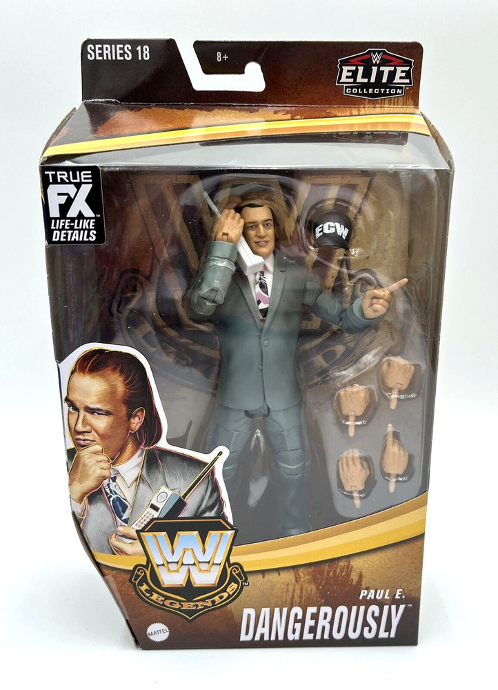 WWE Elite Legends Paul E Dangerously ECW WWF Flashback Paul Heyman Series 18