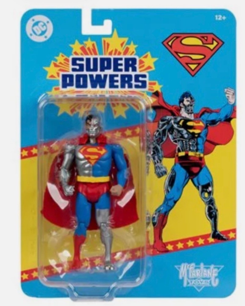 McFarlane DC COMICS Super Powers CYBORG SUPERMAN 5″ Figure MIP!