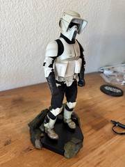 Star Wars Sideshow Collectibles 1/6 EXCLUSIVE Scout Trooper w/ Speeder Bike