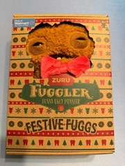 New! Fuggler Funny Ugly Monster Festive Fuggs 9″ Christmas Gingerbread Man Plush