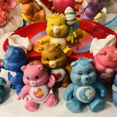 VTG 1983 Care Bears Care A Lot Playset Cloud Car Rainbow Roller Accessories WOW!