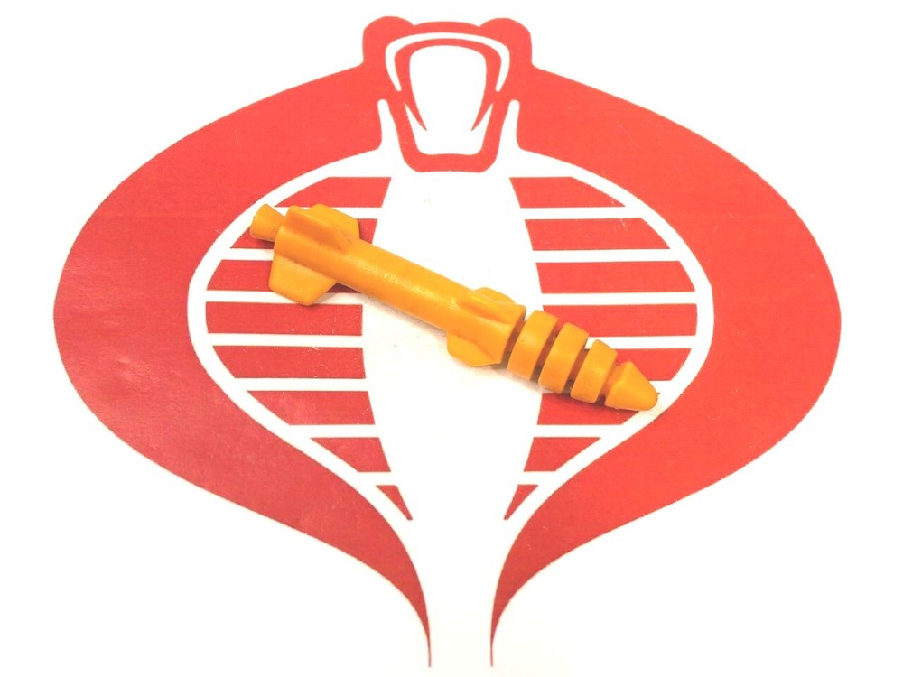 GI Joe Vehicle Thunderclap Rear Tank Missile Shell 1989 Original Part