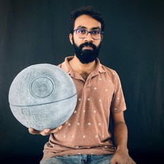 3D Printed Death Star Scaled Down Model