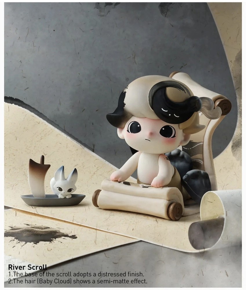 POP MART x Dimoo Stories in the Cup Series Figure – Confirmed River Scroll, new