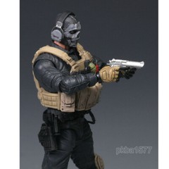 Pre-sale Premium 1/18 3.75″ Vest Cloak Ghost Figure Head Sculpt Weapon Headphone