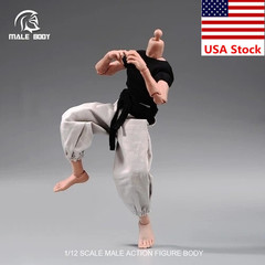 Notaman 1/12 Male Flexible Strong Muscular Body Square Head 6”Action Figure Toy