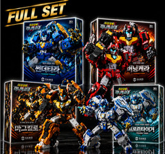 Miniforce Dinoid 4 Robot Set Storm Tera Tidal Shark Buster Giga Magma Kylo