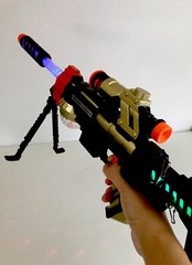 Electronic Toy Gun, Battle Sniper, Assault Rifle, Sparkling Lights/Sound, 20”