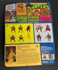 1988 TMNT April O’Neil Figure Vintage Playmates Stock 5005 Blue Stripe