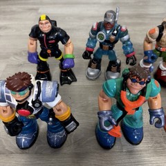 Rescue Heroes Mattel Fisher Price Lot Of 12 Action Figures Used See Pics