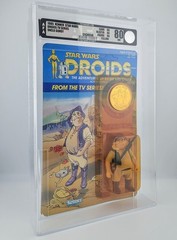 AFA 80 Star Wars Vintage Kenner Droids Uncle Gundy UNPUNCHED Sealed RARE NICE