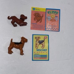 Vintage 1993 Puppy In My Pocket Figure Card Lot Ricky Labrador Mischief Terrier