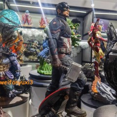 40cm The Avengers Captain America Figure Model Statues Ornament Collection Gift