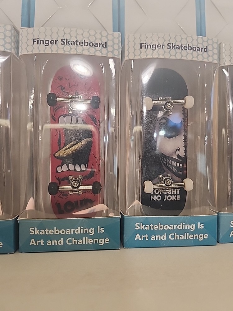 (Lot of 2) Professional Wooded Fingerboard Mini Skateboard