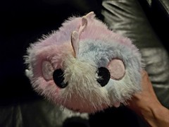Handmade 12inch Fully Jointed Pink Rainbow Dinosaur Teddy Bear