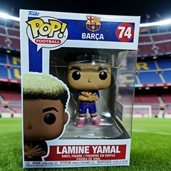 Lamine Yamal Figure FC Barcelona La Liga Football Collectible Figurine Desktop.