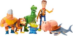 Toy Story 7 Inch Multicolor Figure Set Woody Rex Hamm Alien Shark Gift