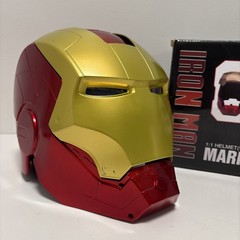 Iron Man Mark VII Headgear 1:1 Helmet LED Eyes Gold CG7248 Wearable New in Box