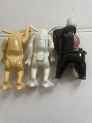 Burger King Men In Black Action Figure Lot (3) Vtg Alien Rotating Man 1998