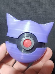 Gengar Pokémon Figure Plastic Toy/Prop, Purple Black Gray Red