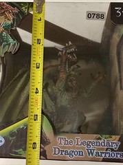 The Legendary Dragon Warriors Red Green Winged Toy 4” Figurine New In Box Age 3+