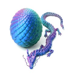 3D Printed Dragon Egg Model,Articulated Animals Figure,Fidget Toys Home Decor