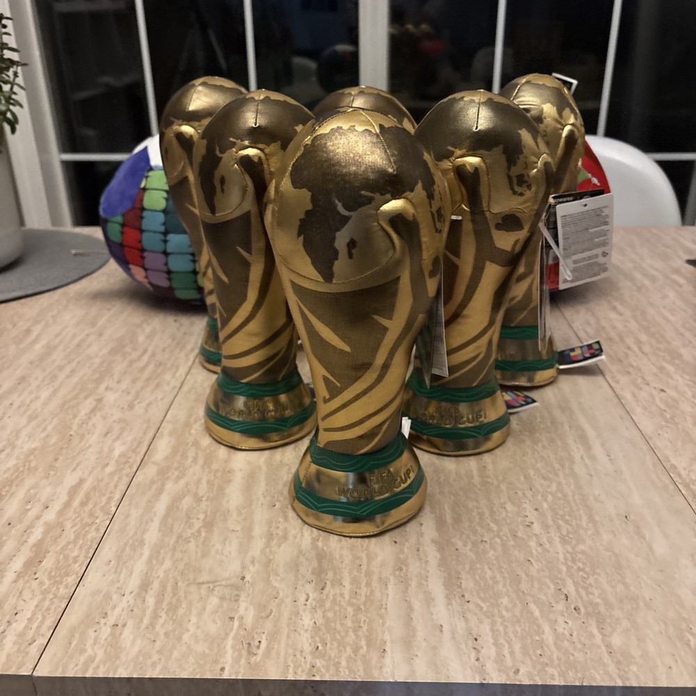 Official 2026 FIFA World Cup 26 10Inch Soft Plush Toy Trophy US SELLER