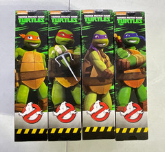Playmates NINJA Ghostbusters TMNT Action Figures Complete Set of 4 SEALED -i01
