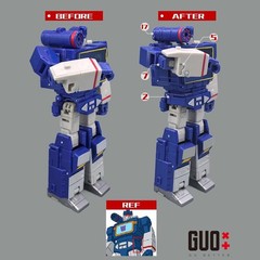 IN STOCK GO Better Filler Shoulder Cannon Upgrade Kit For SS86 Soundwave