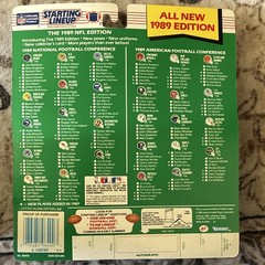 Kenner Starting Lineup 1989 NFL Edition Anthony Carter Figure Card & Helmet
