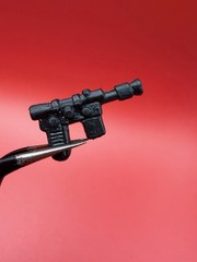 MINTY Star Wars Vintage SOLID BLACK M5b REBEL BLASTER for Han Solo Trench Coat
