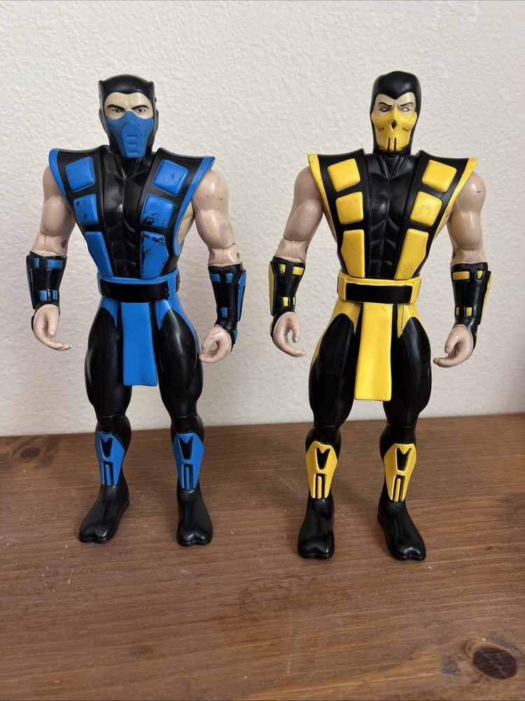 Toy Island Mortal Kombat 10″ SUB ZERO – SCORPION -Vintage Mortal Kombat Figures