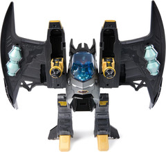 DC Comics, Metal Force Transforming Batwing, 2-in-1 Playset, Includes Batman and